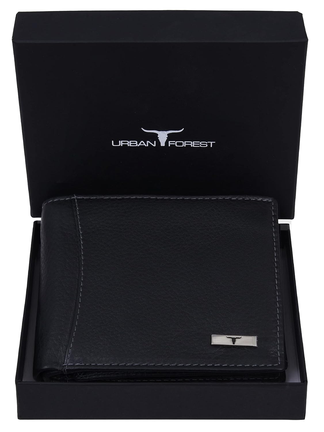 URBAN FOREST Oliver Black Leather Wallet for Men