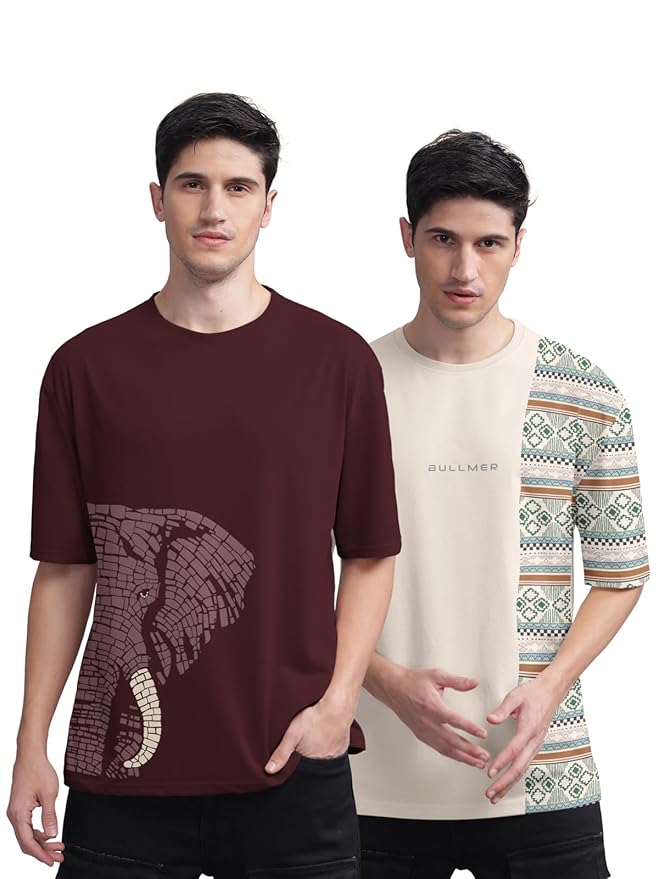 BULLMER Trendy Front and Back Printed