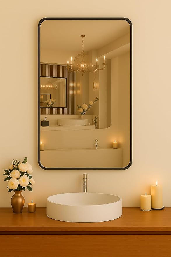 Frameless Rectangular Wall Mirror